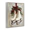 Stupell Industries Festive Ice Skates Framed Giclee, design by Arlington Prints